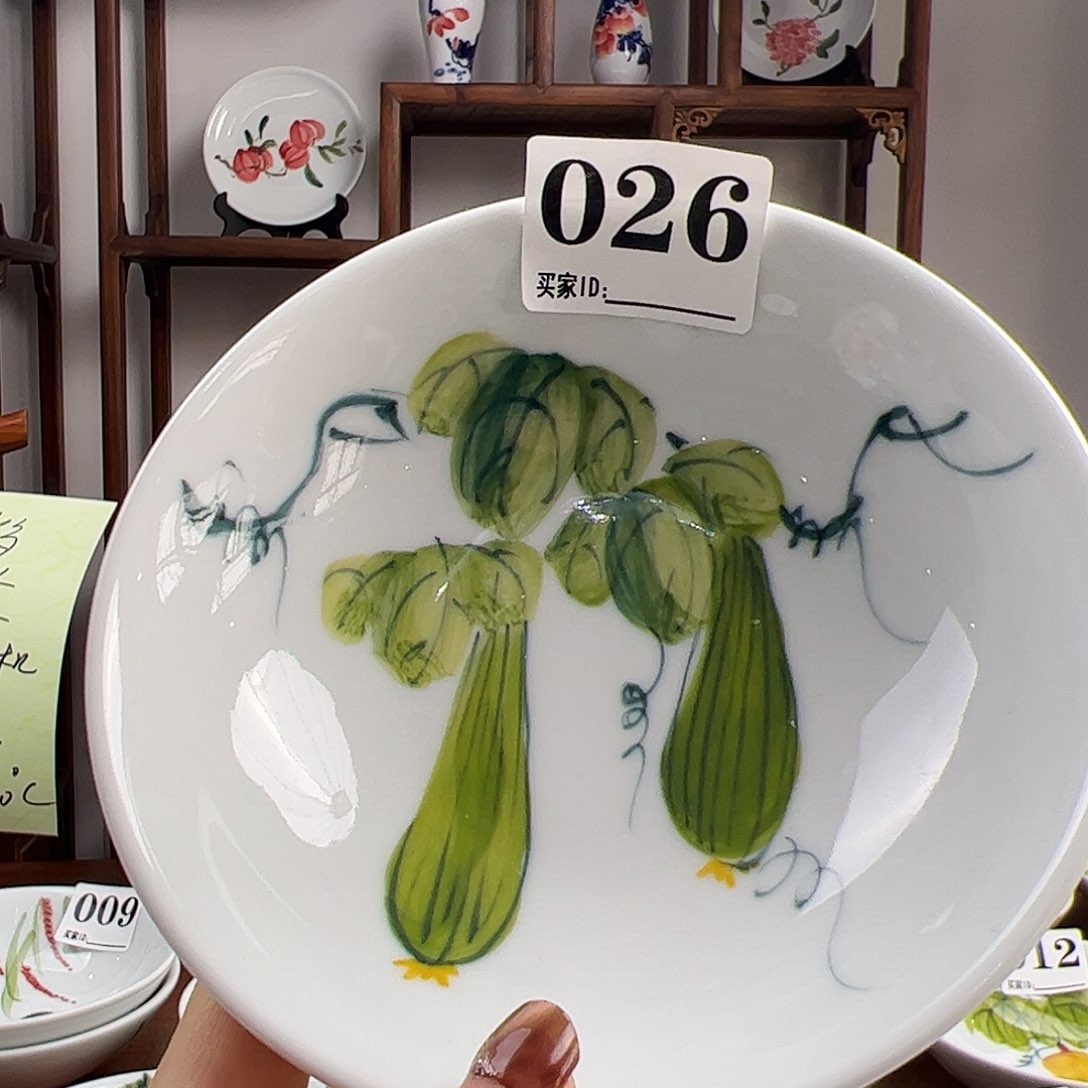 瓷片景德镇陶瓷手工手绘制作