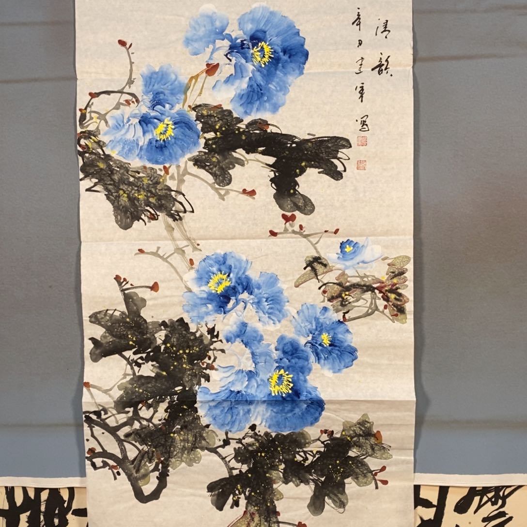 国画416牡丹花盛开的时候