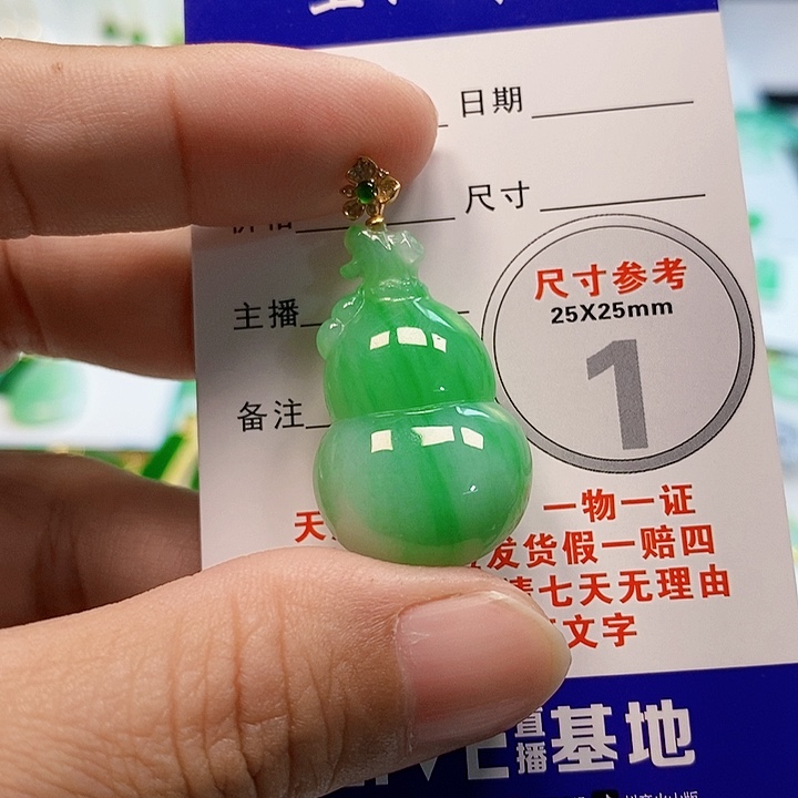 【闪购商品】翡翠颈饰18K金镶嵌徐*翡翠
