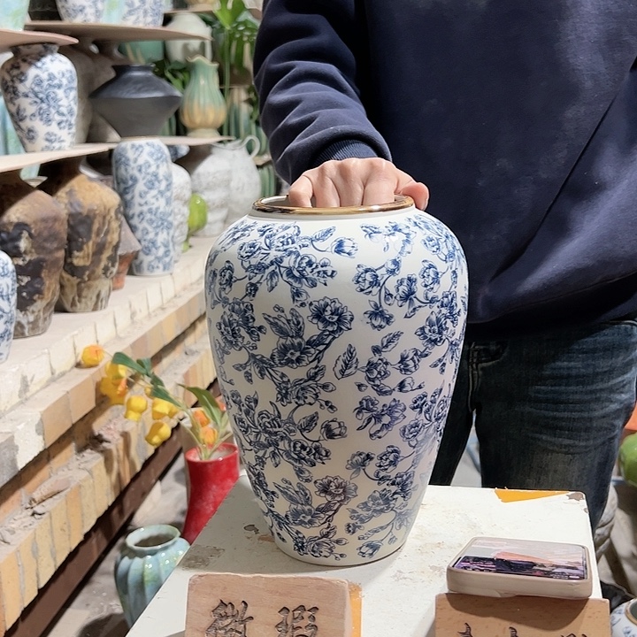 陶摆件景德镇陶瓷花瓶瑕疵专场