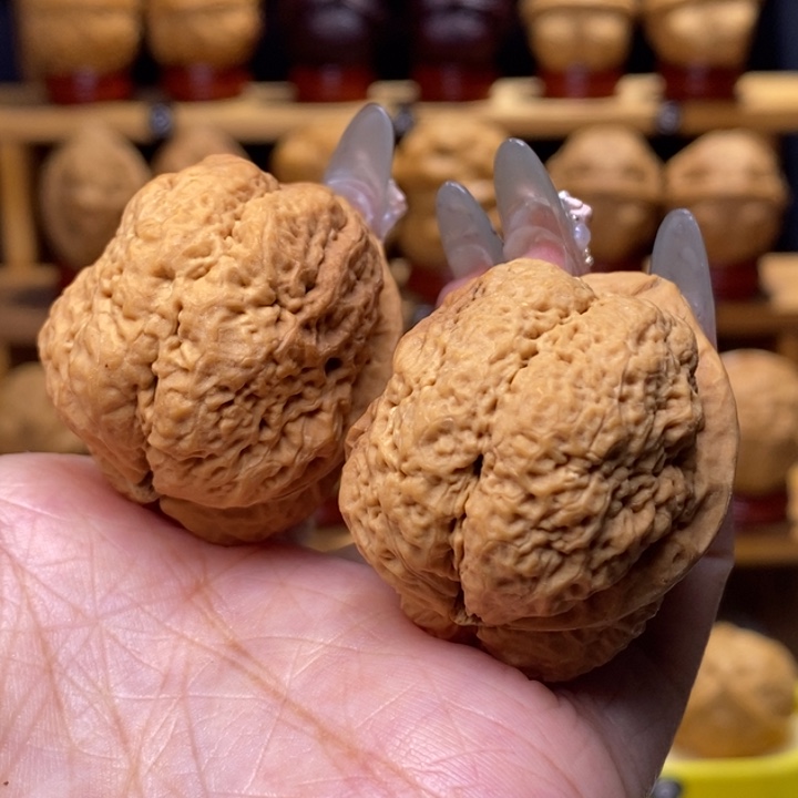 文玩核桃把件三羊王13号38尺