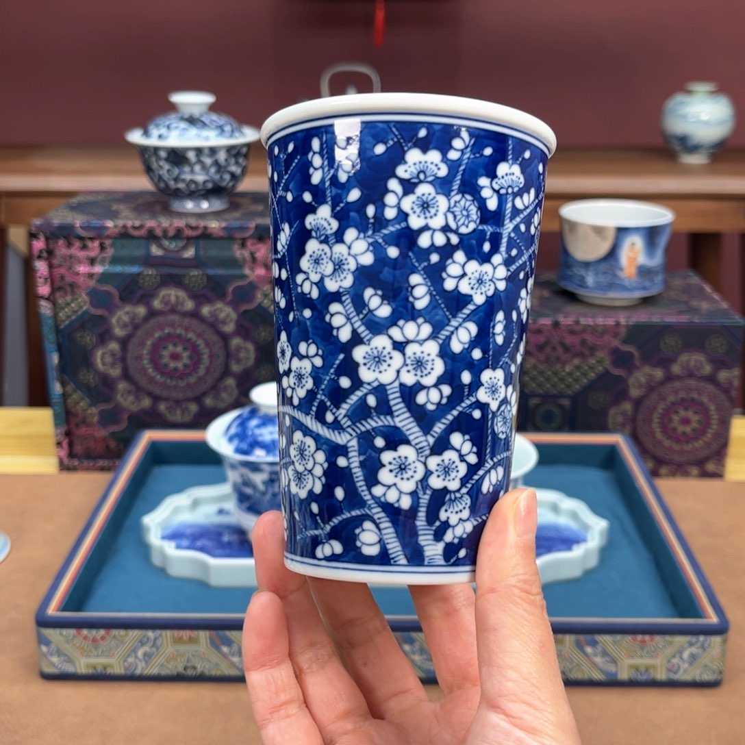 青花冰梅可乐杯200ml福利