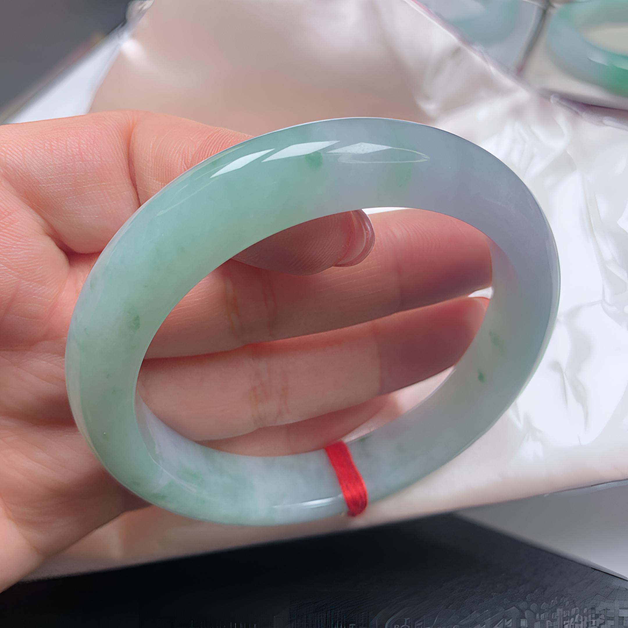 冰春彩飘花56圈手镯