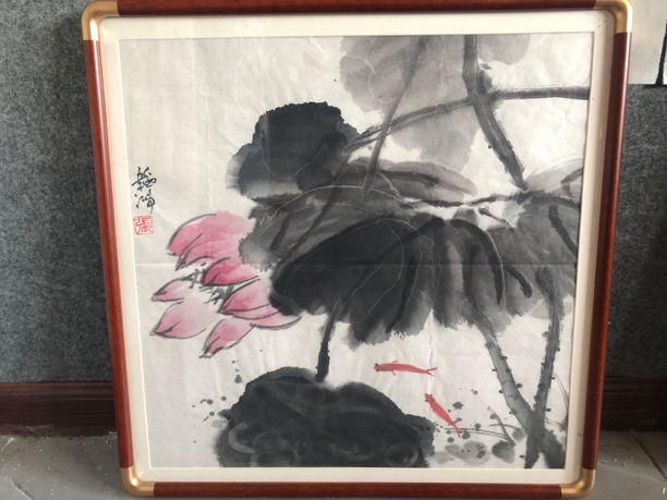 荷花中堂国画精美作品