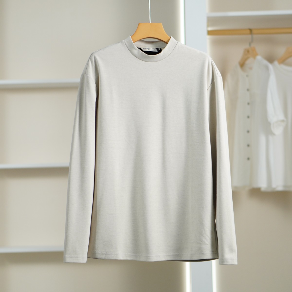 一路童行 布J系列 A448 男装春简约针织衫 浅卡其 BMO1TY0137