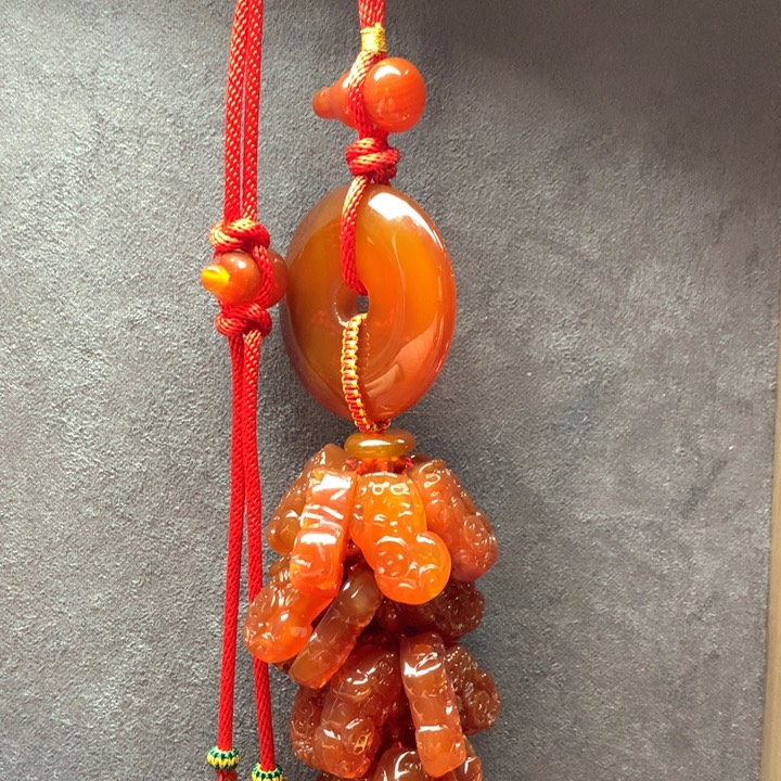 玛瑙/玉髓车挂未镶嵌老*