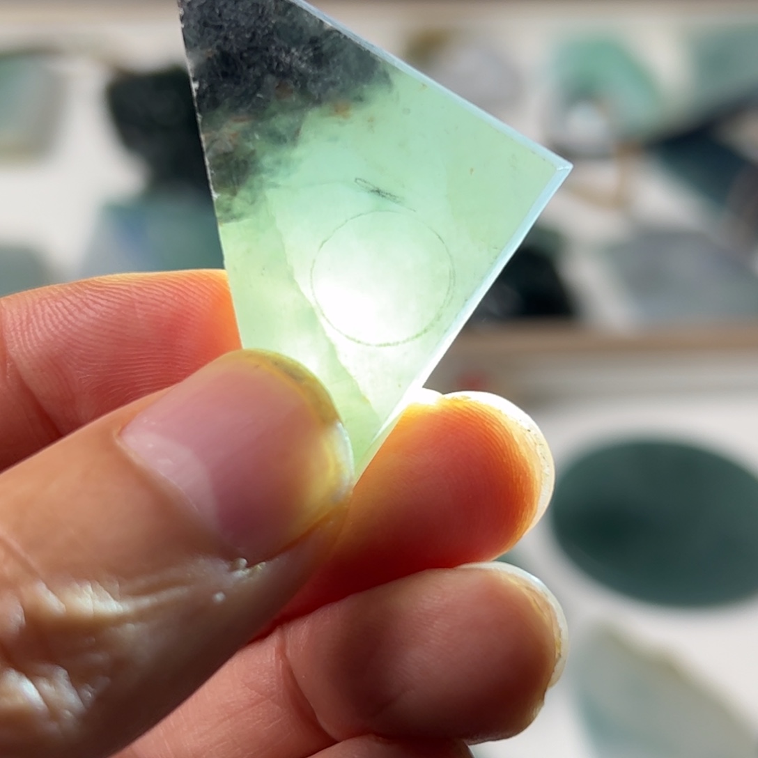 翡翠未镶嵌毛衣链