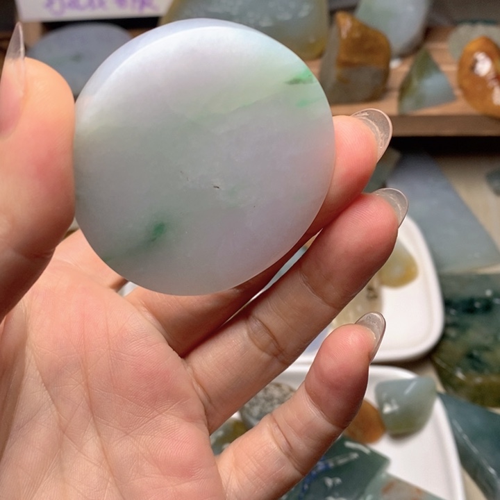 翡翠未镶嵌颈饰天然