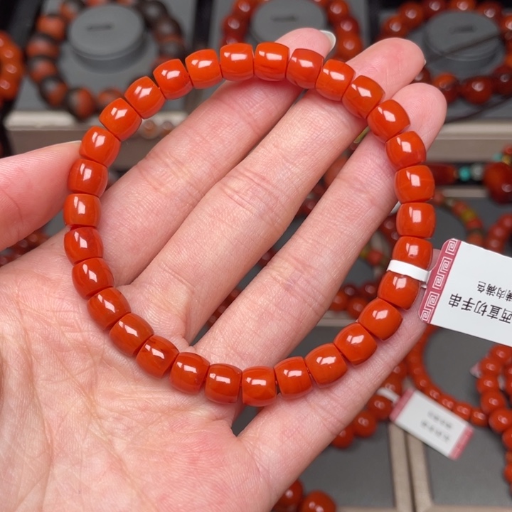 南红玛瑙手链未镶嵌
