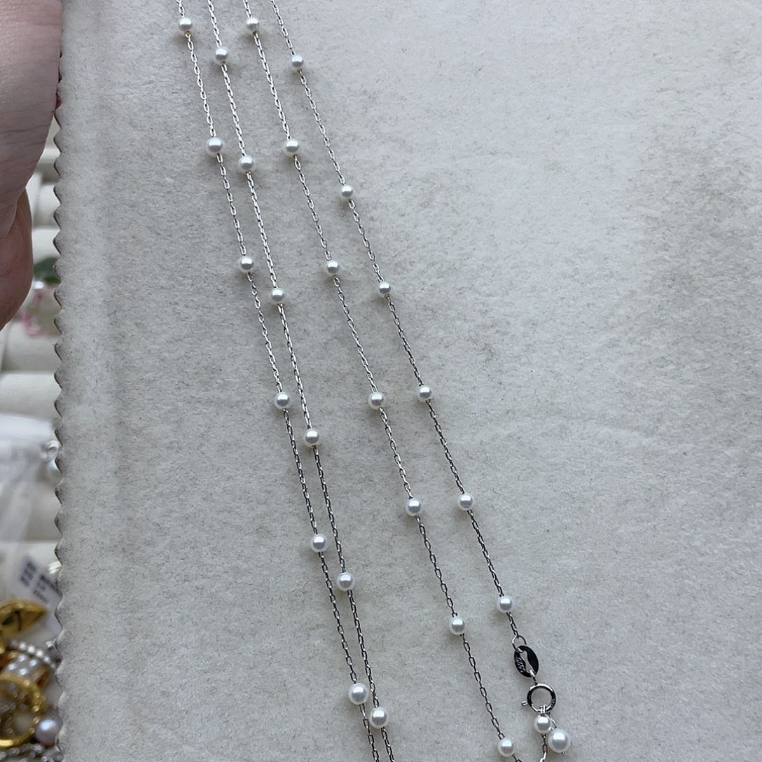 淡水珍珠套链8银S925镶嵌