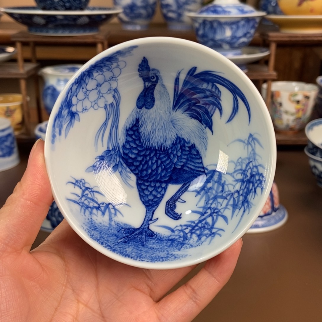 杯景德镇陶瓷手工手绘