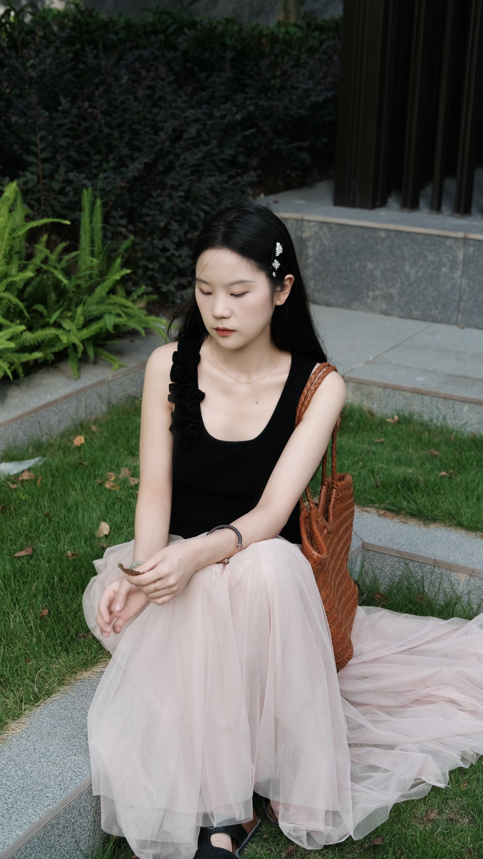 【LOULOU】茉莉-黑色背心仙仙半裙