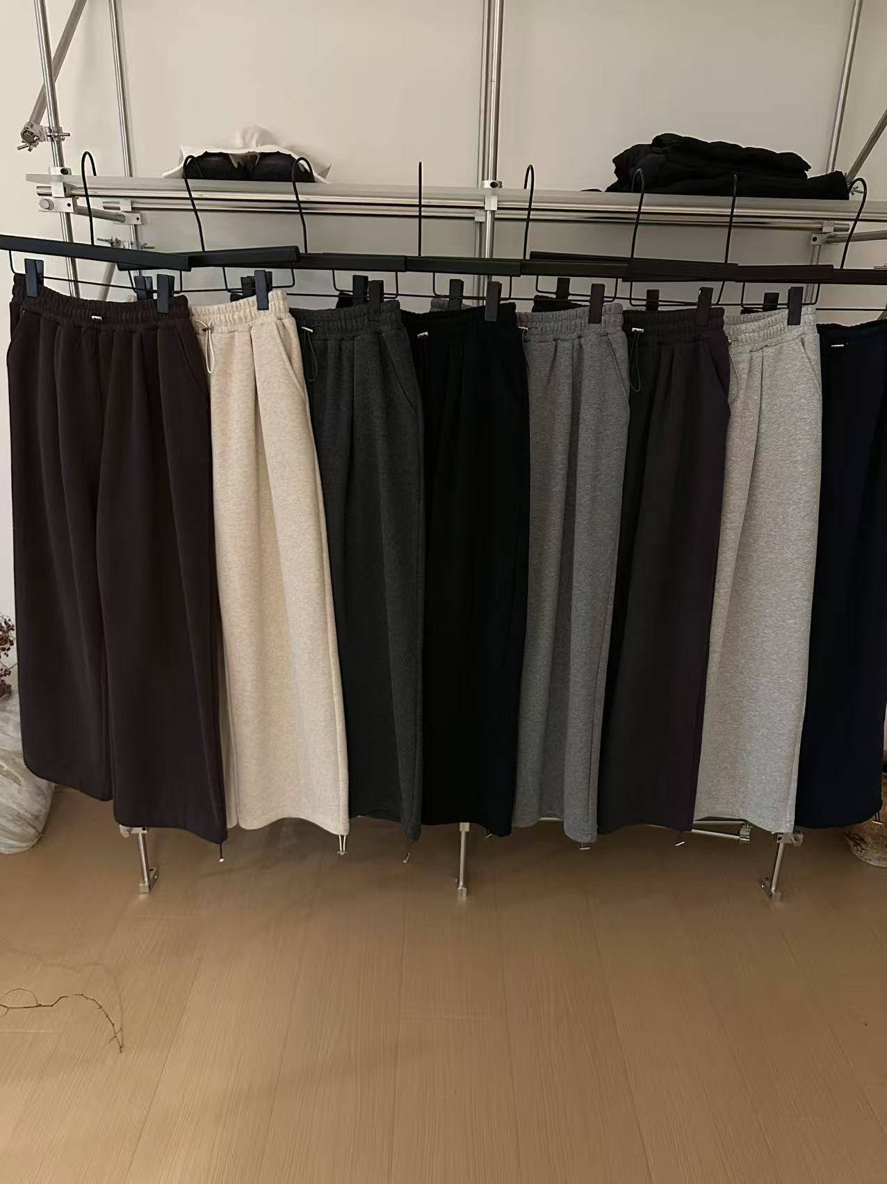 温柔瑶-Uncle Be冬季福利-加绒经典松弛百搭卫裤-5912（裤长95）