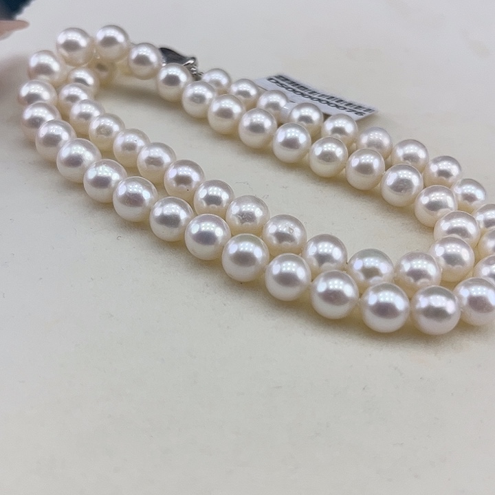 淡水珍珠银S925镶嵌颈饰8➕极光炫彩高品