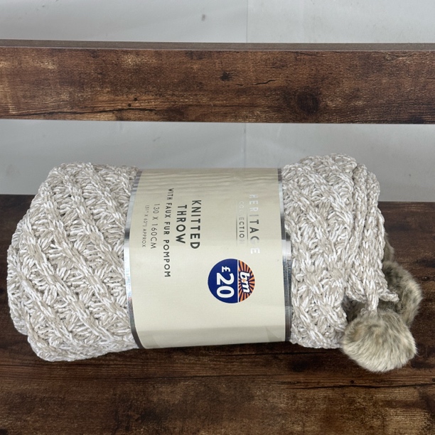 130*160cm 微瑕 毛球针织毛线毛毯盖毯