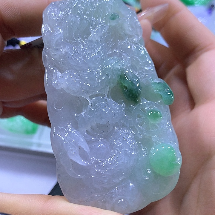 颈饰未镶嵌翡翠天然翡翠A货吊坠