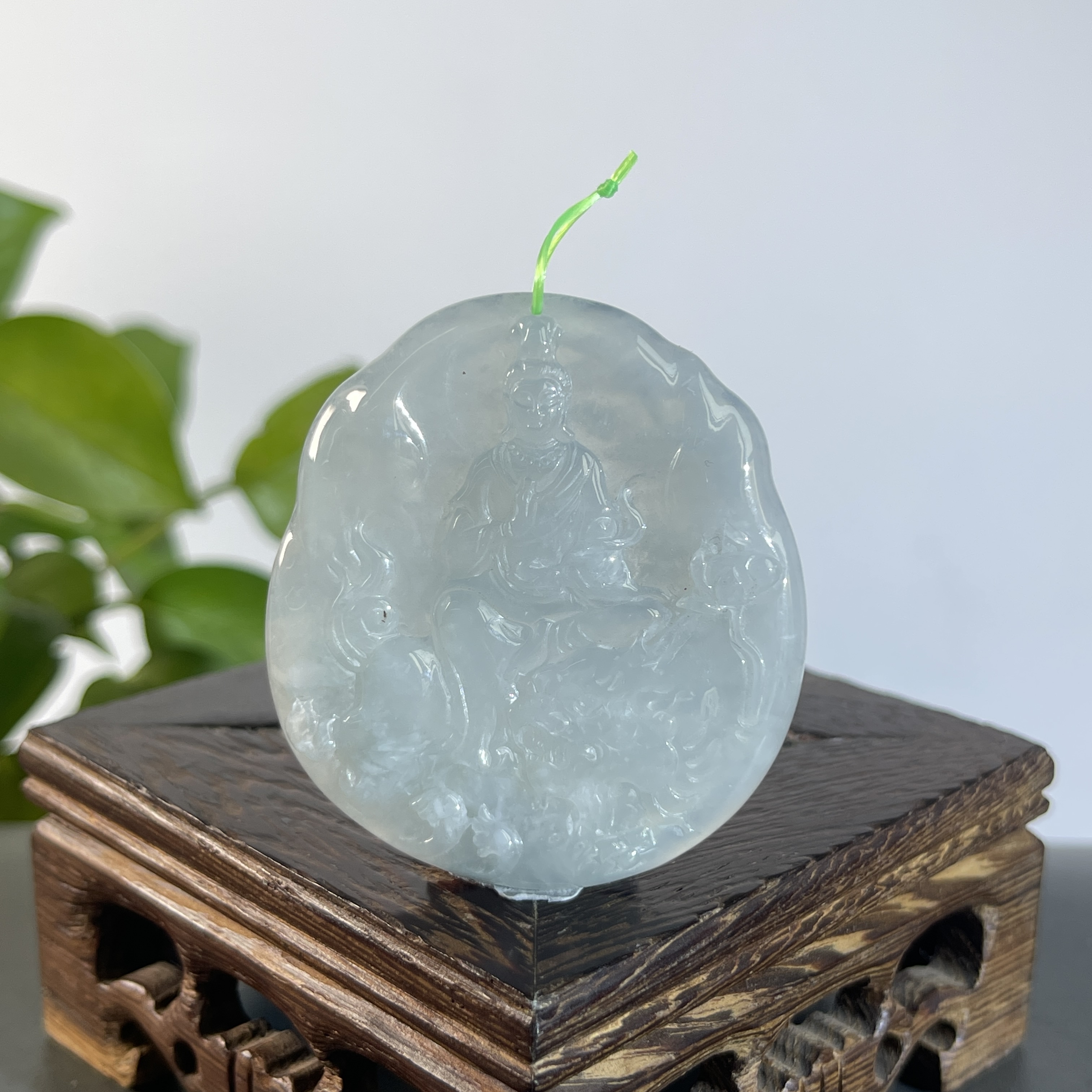 JXB26-48 天然缅甸A货翡翠  文殊