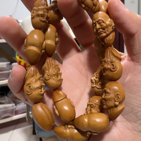 橄榄核吊坠十八罗汉074