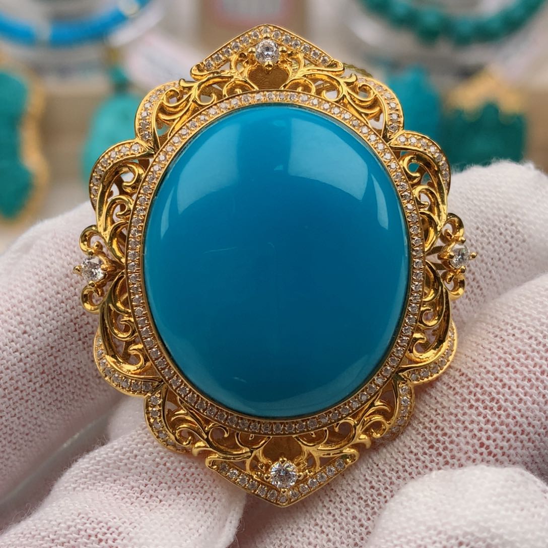 【闪购商品】绿松石配饰18K金镶嵌