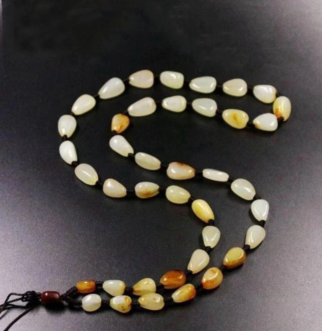 和田玉高货原石项链