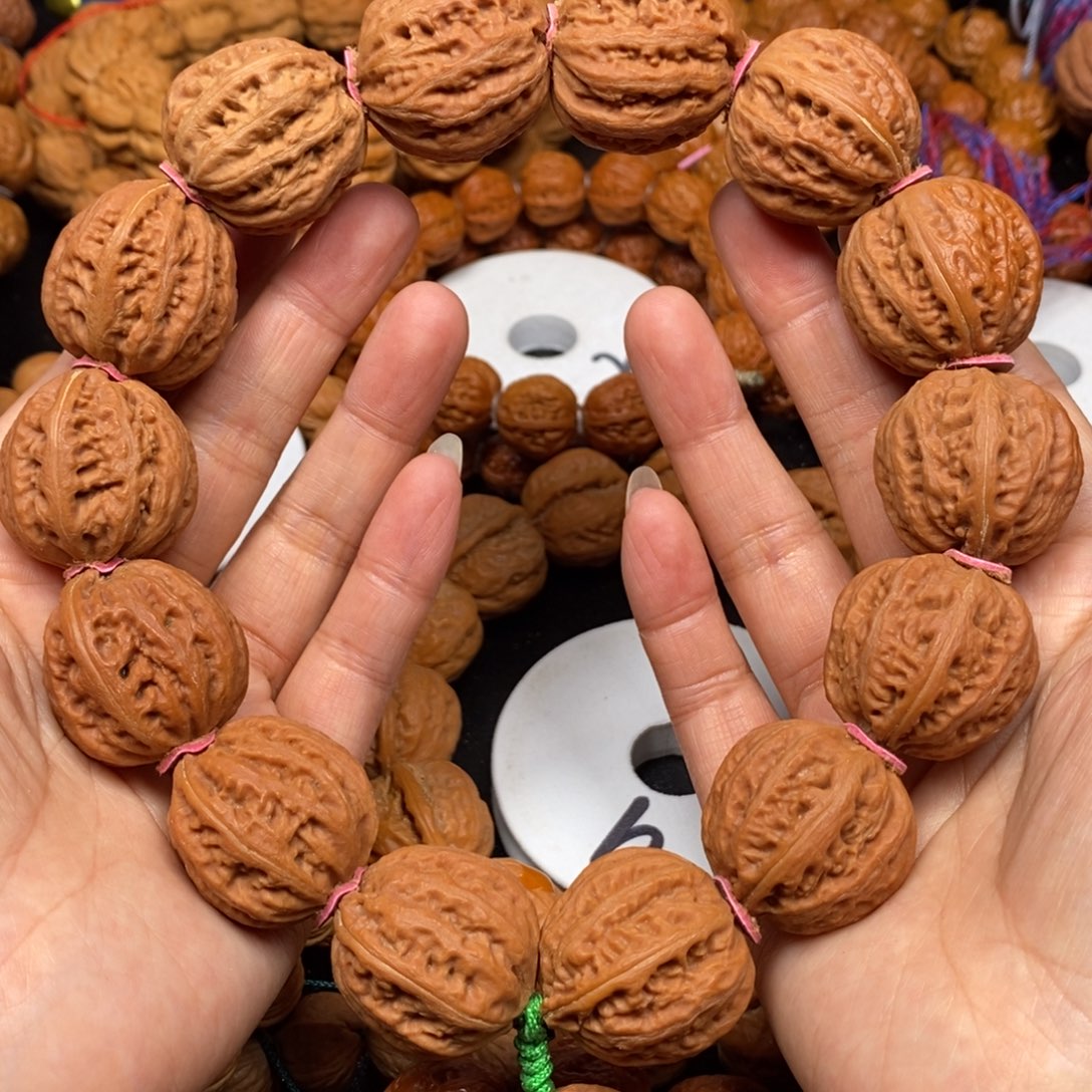 桃核手串粗筋麻花