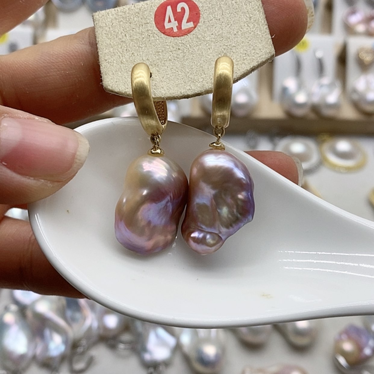 【闪购商品】淡水珍珠耳饰银S925镶嵌