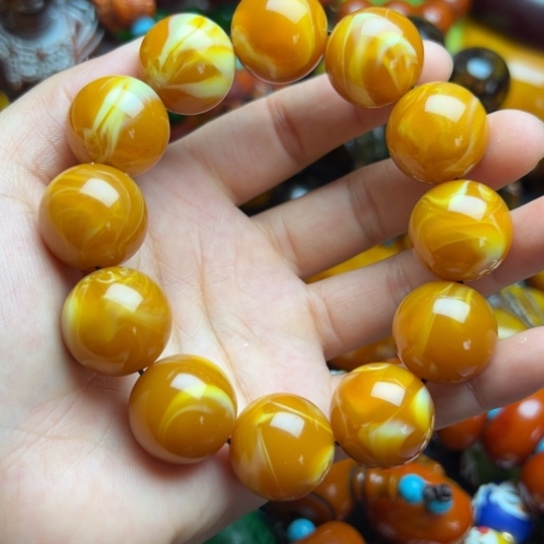 未镶嵌琥珀手串蜜蜡