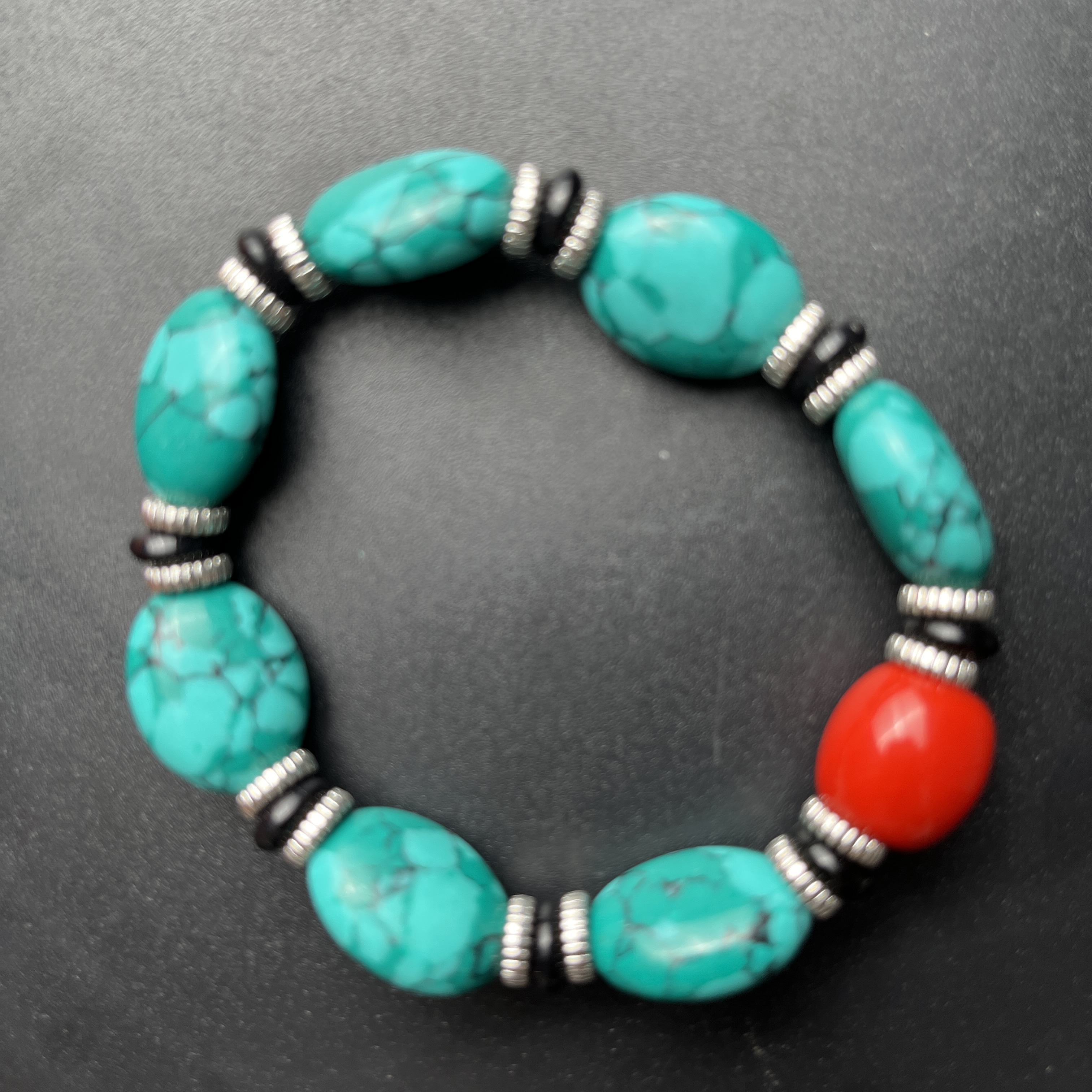 蓝色0575 精品手串单圈 （无礼盒）