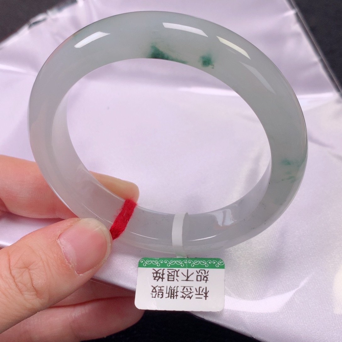 未镶嵌手镯翡翠缅甸天然翡翠手镯5556