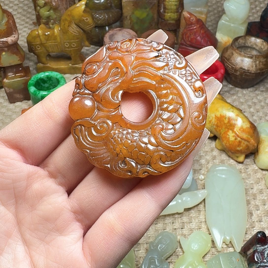 白玉菩提吊坠挂件