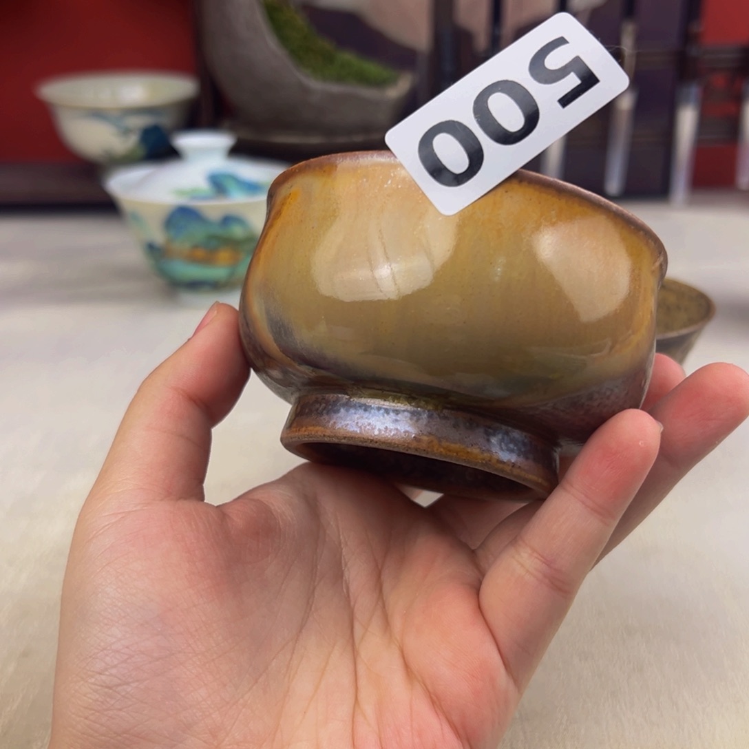 杯子纯手工柴烧主人杯