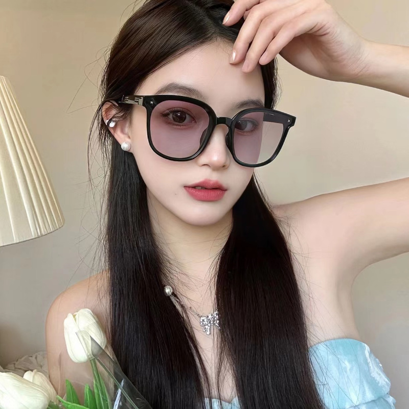 新款折叠墨镜女乌梅紫色感显脸小直播款太阳眼镜夏季防紫外线