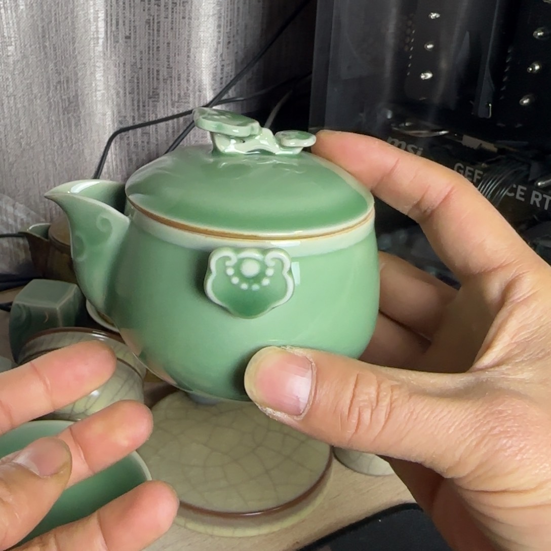 小金茶器青瓷茶具