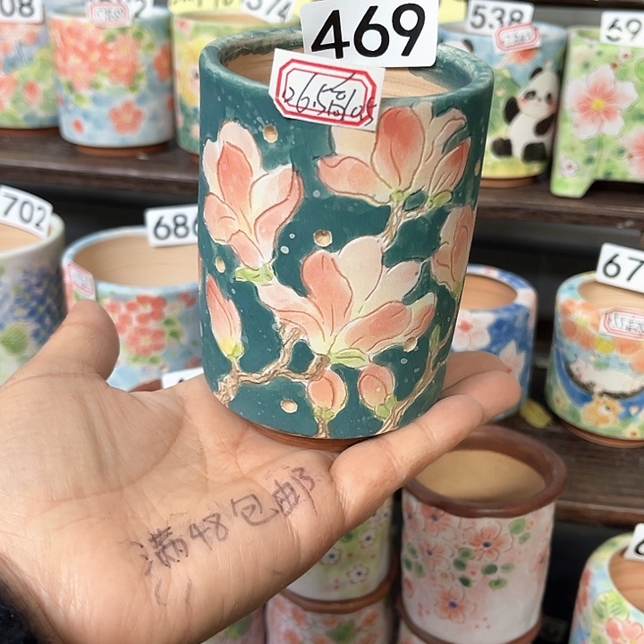 手工制作多肉花盆