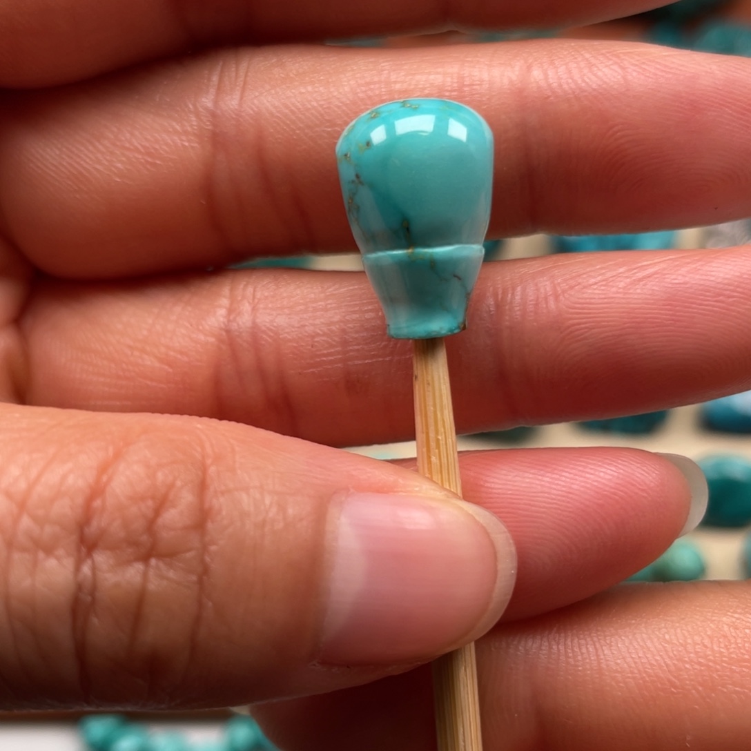 绿松石未镶嵌三通