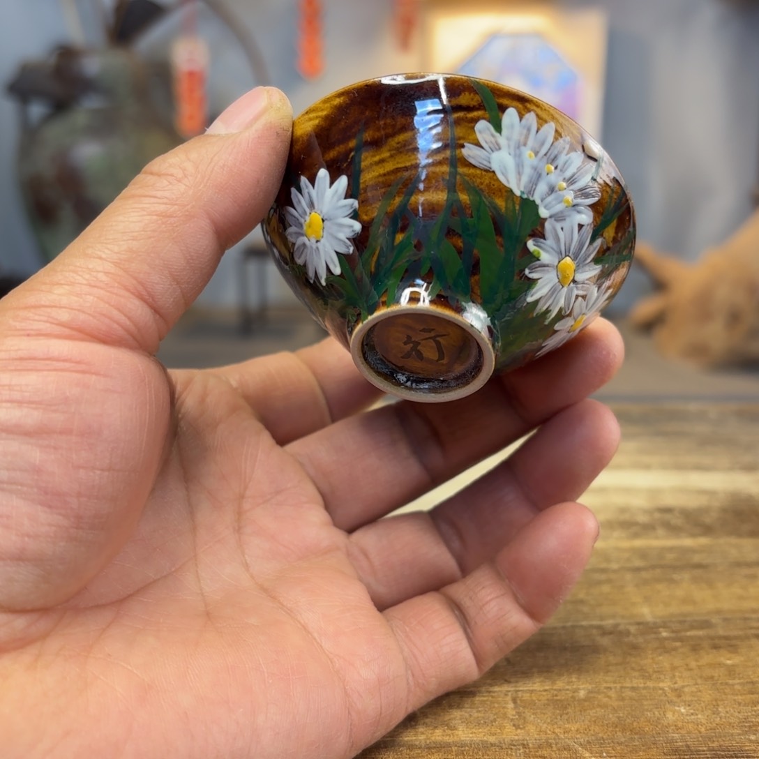 景德镇纯手工柴烧手绘陶瓷