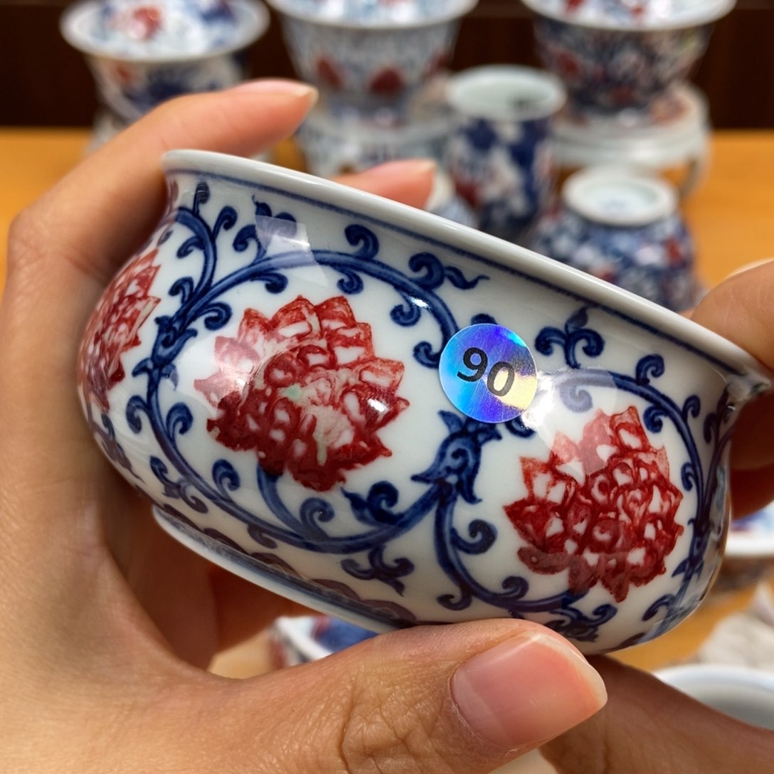 手绘现代茶具非古董