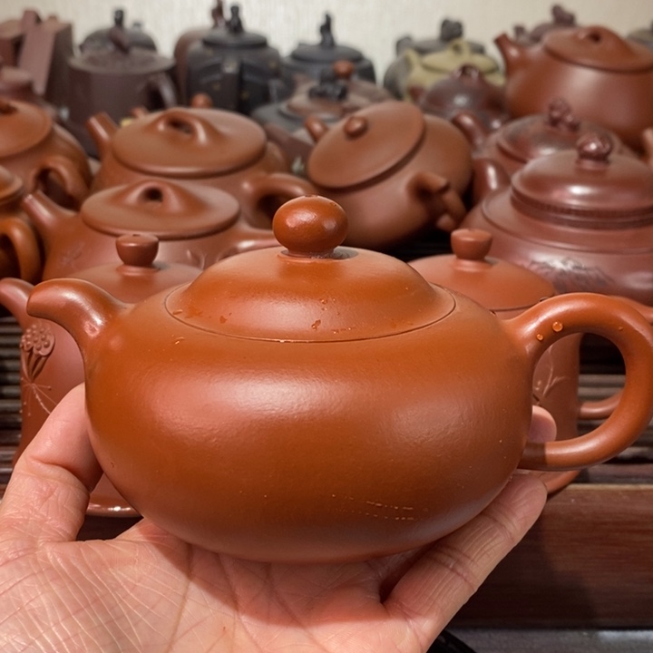 紫砂茶壶微瑕处理一把