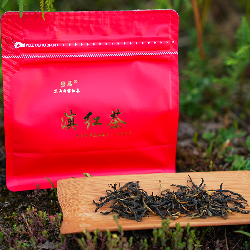 正宗云南凤庆大古树滇红茶特级荒野生态工夫红茶大叶种春茶袋装
