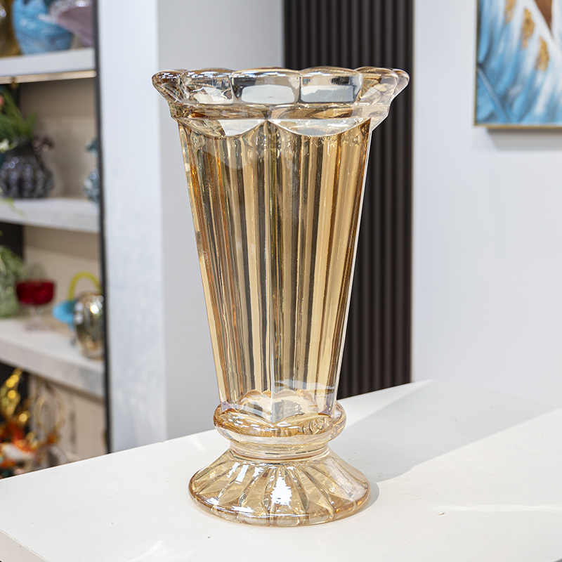 M770可插鲜花干花装饰家居玻璃花瓶简约时尚质感花瓶