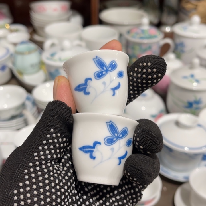 醴陵高温瓷器手绘20毫升2个