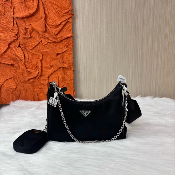 99新 Prada/普拉达 三合一hobo/香菜奢品/XC00425/简约单肩肩包