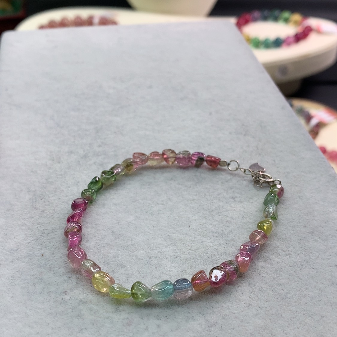 【闪购商品】碧玺手链未镶嵌碧玺原石单圈福利