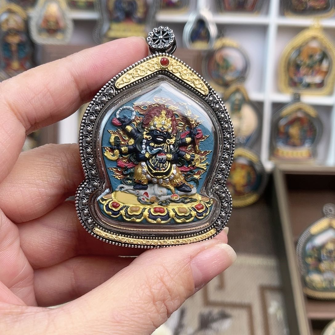 泥塑口**非做旧款大黑天双面