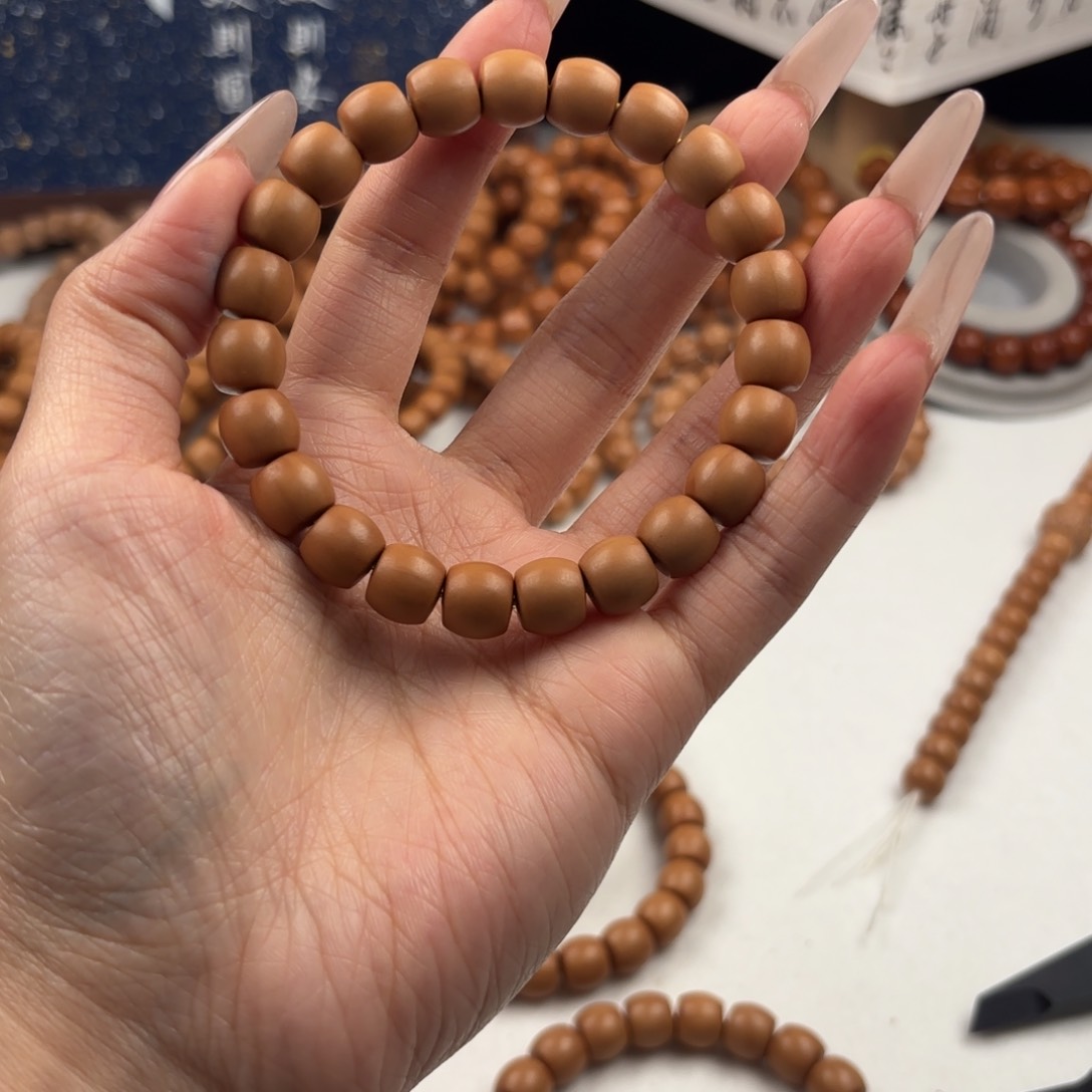 猴头核桃手串无暇走色油斑小直切10