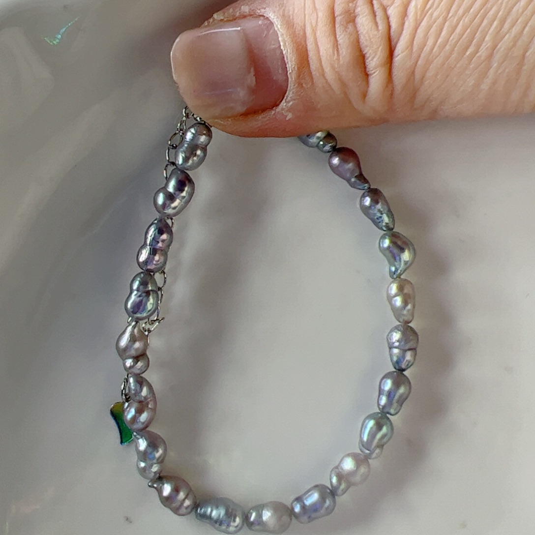 合金淡水珍珠手绳504