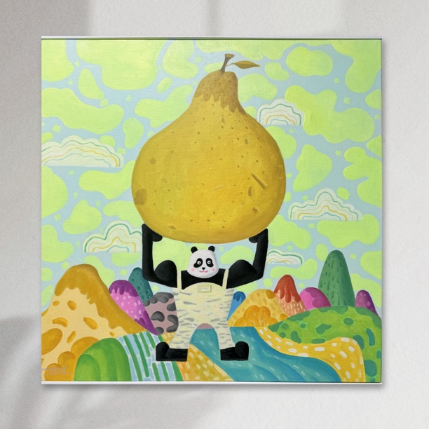 原创油画张鹏老师原创作品尺寸80✖️80厘米