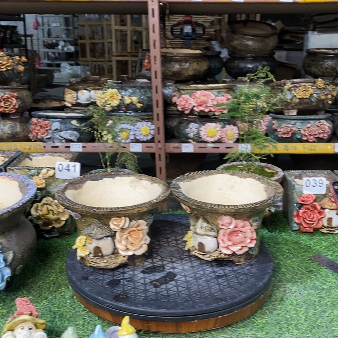 红陶青藤花器多肉花盆