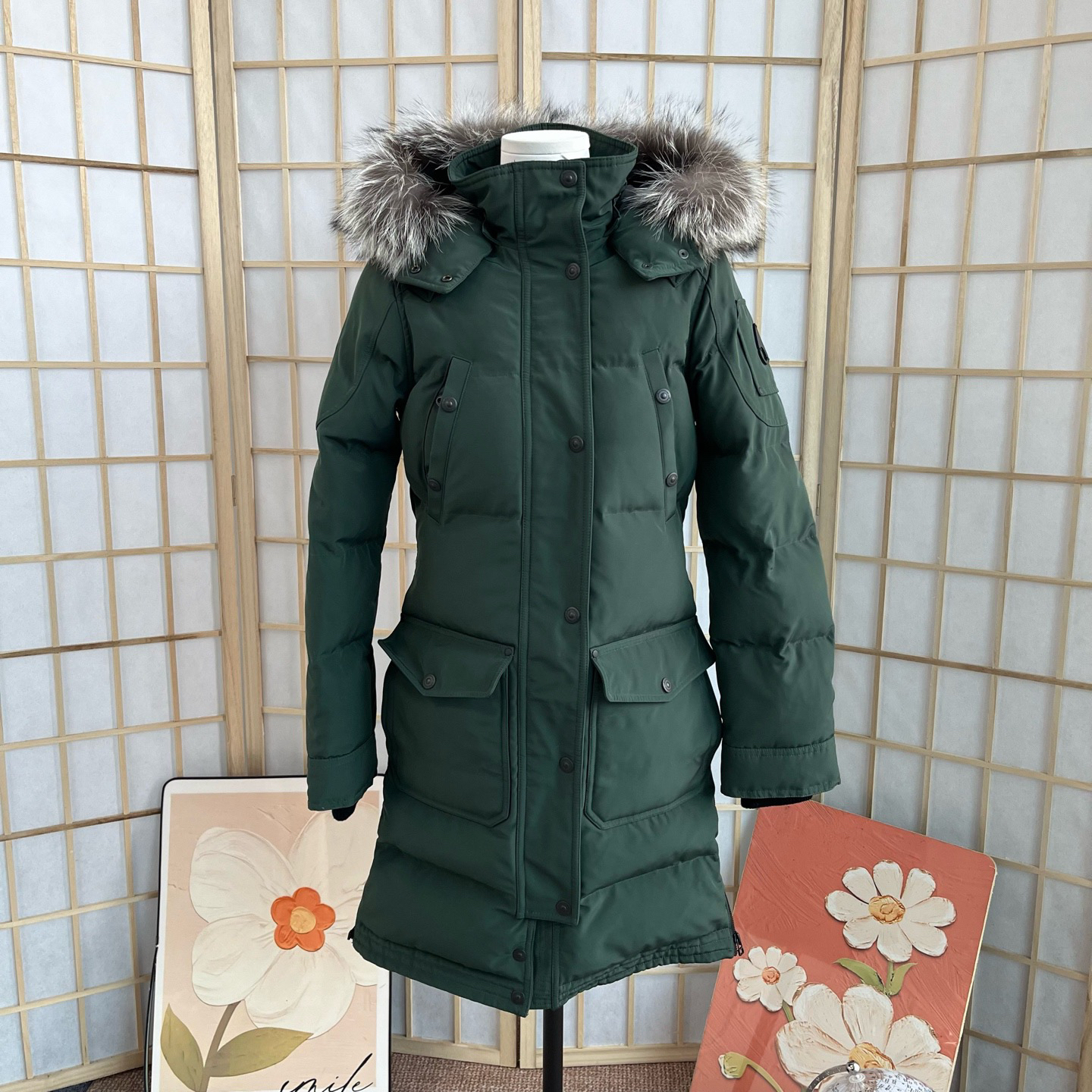 99新 MOOSE KNUCKLES/慕斯纳可兹 HZ416 moose knuckles 墨绿色 