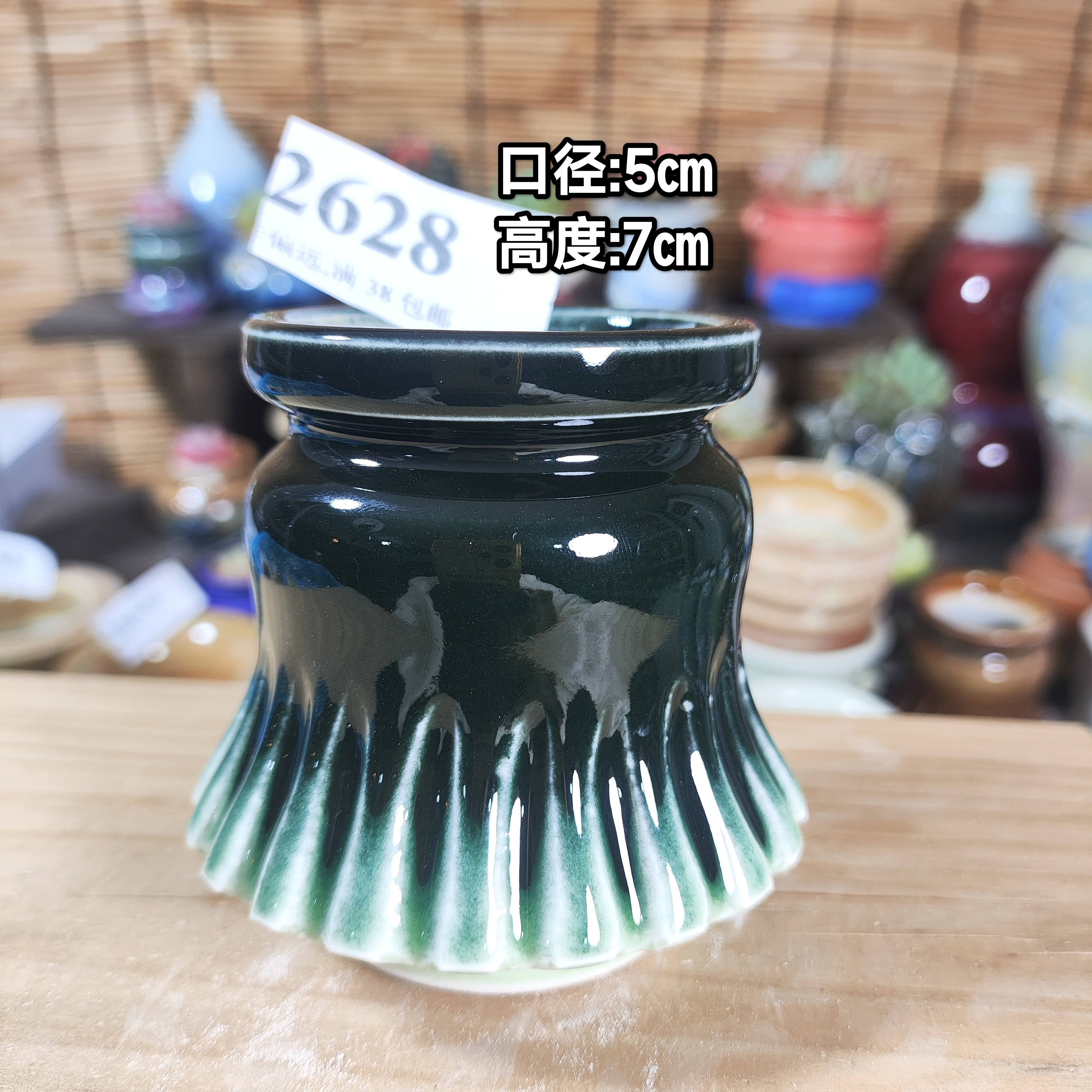 手工创意多肉花盆摆件迷你多肉花盆景德镇纯手工制做